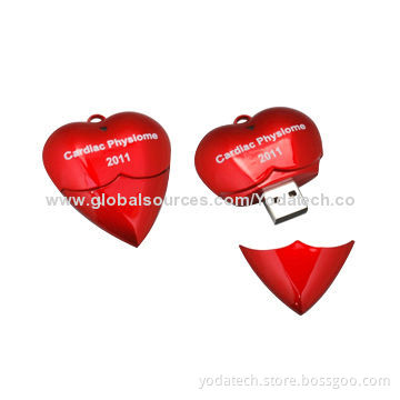 Heart-shaped promotional USB